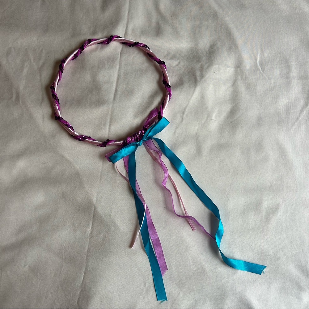 Children’s Fairy Ribbon Crown – 7” – Pink, Purple & Blue